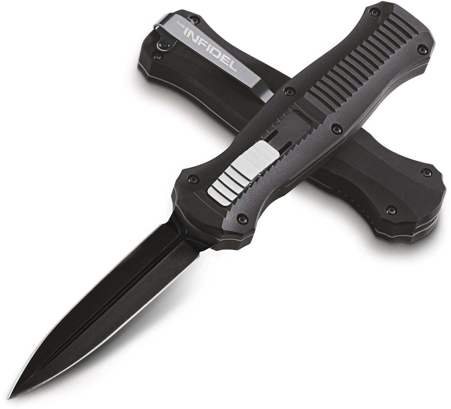 🎄Cuțit automat BM Infidel D/E Dagger OTF (7,56" negru) 3300BK