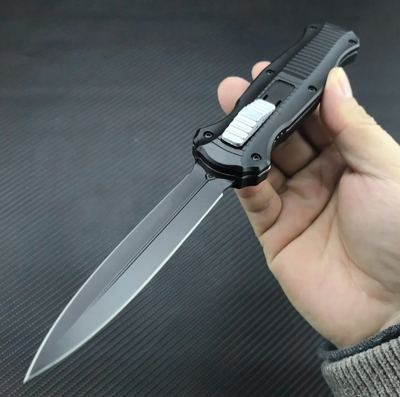 🎄Cuțit automat BM Infidel D/E Dagger OTF (7,56" negru) 3300BK