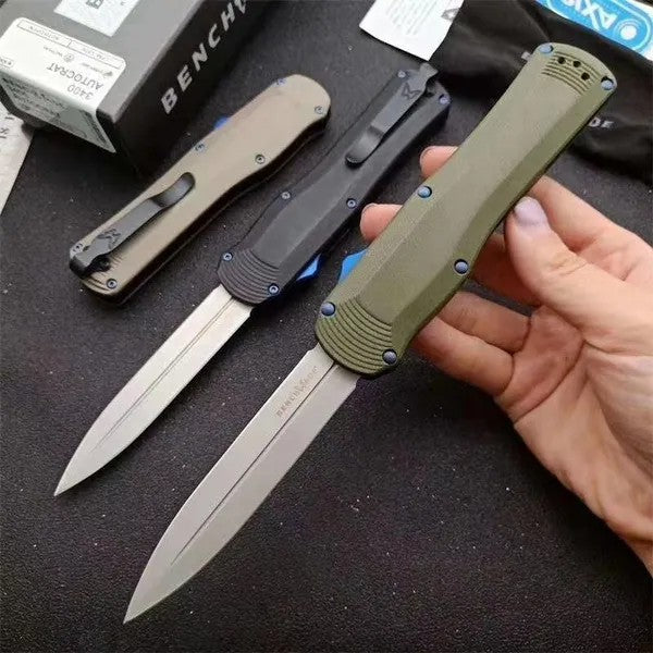 🎄Cuțit automat BM Infidel D/E Dagger OTF (7,56" negru) 3300BK