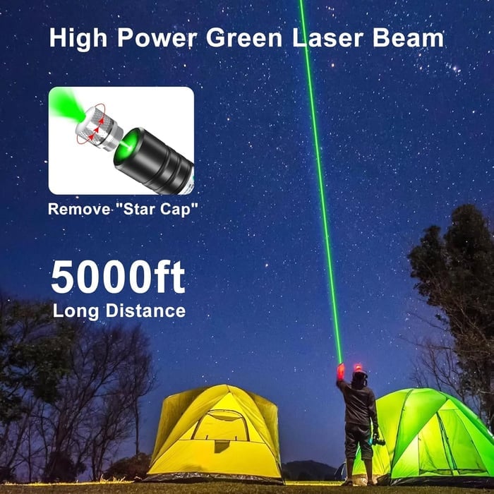 🔦Lumină laser cu un singur punct roșu și verde