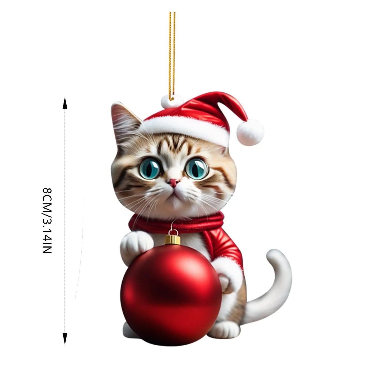 🎄10 bucăți 😻Decorat pentru pomul de Crăciun pentru pisici✨ Decoratiuni pentru pisici suspendate