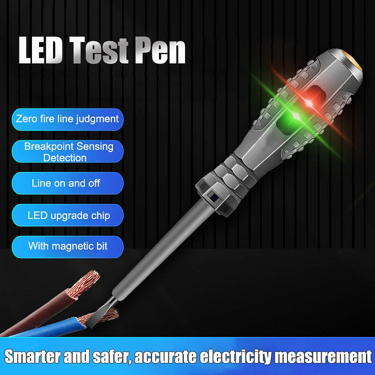 Detector de electricitate cu șurubelniță magnetică puternică 2 în 1