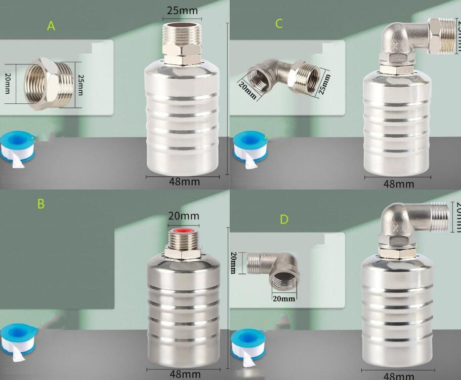 🌊Supapă cu plutitor de reglare a nivelului apei din oțel inoxidabil 304