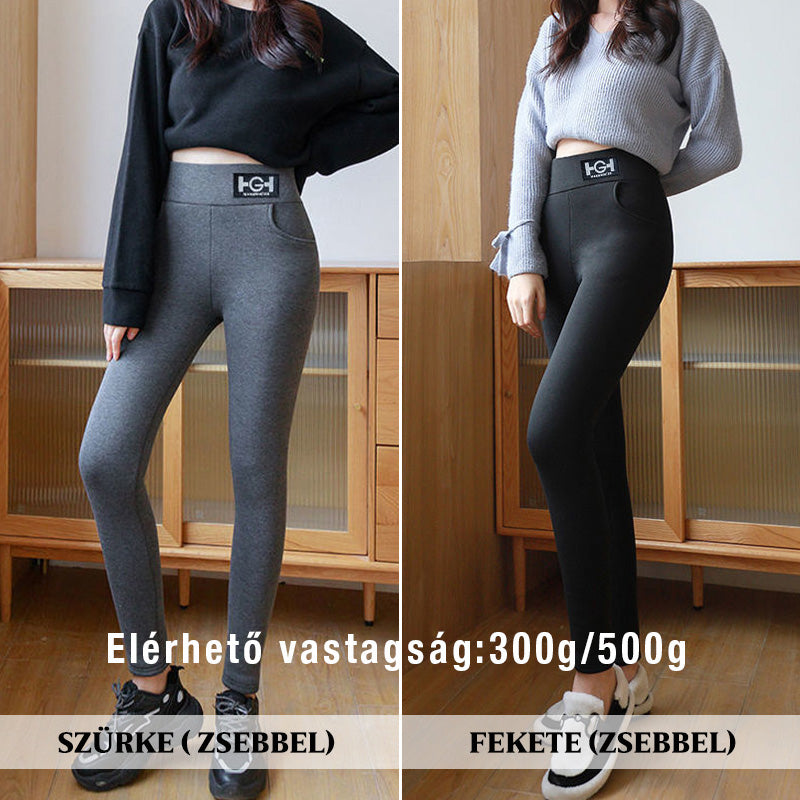 Pantaloni skinny din cașmir termo la modă pentru femei