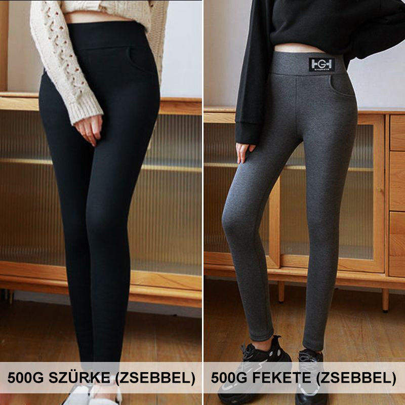 Pantaloni skinny din cașmir termo la modă pentru femei