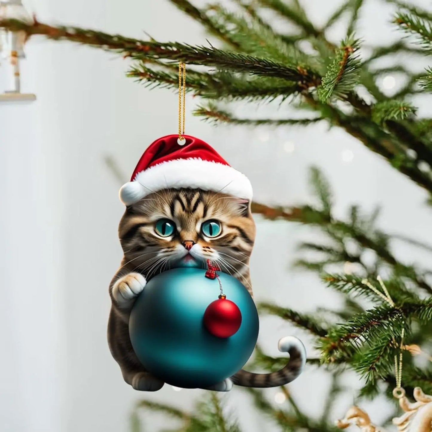 🎄10 bucăți 😻Decorat pentru pomul de Crăciun pentru pisici✨ Decoratiuni pentru pisici suspendate