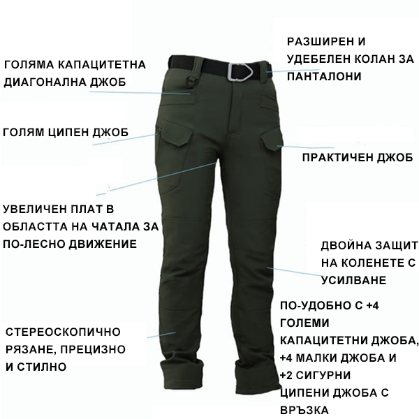 🔥Pantaloni tactici Soft Shell impermeabili pentru bărbați