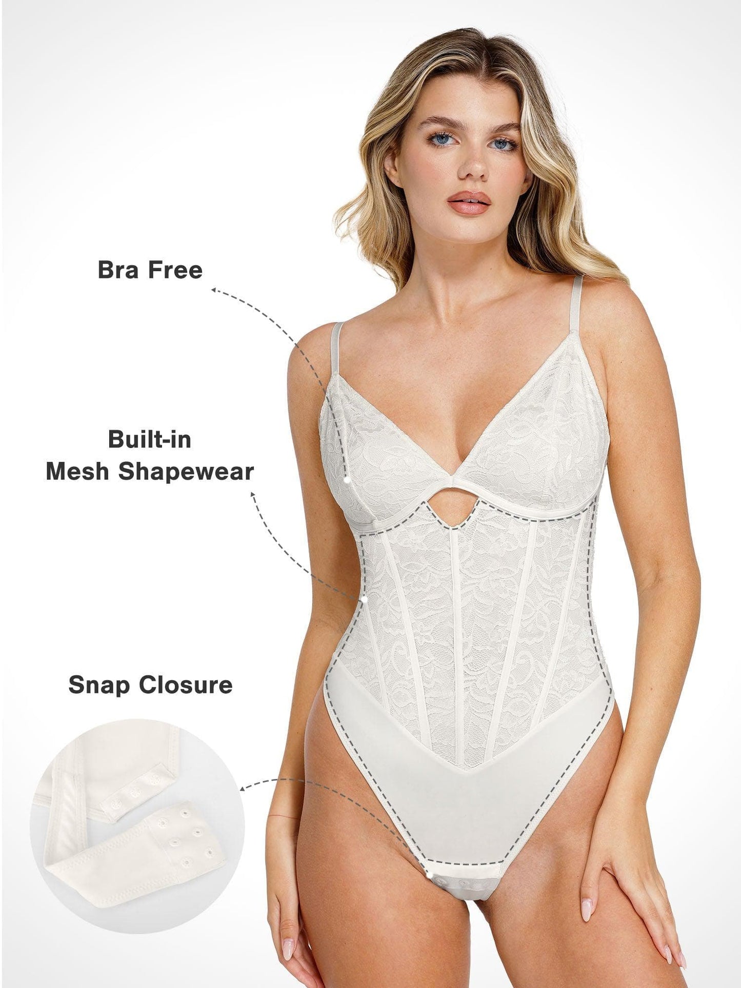 Shapewear Body Decupaj Sculpting Dantela