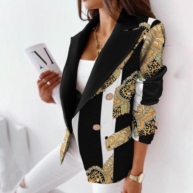 Long Sleeve Casual Slim Thin Blazers Khaki Coats