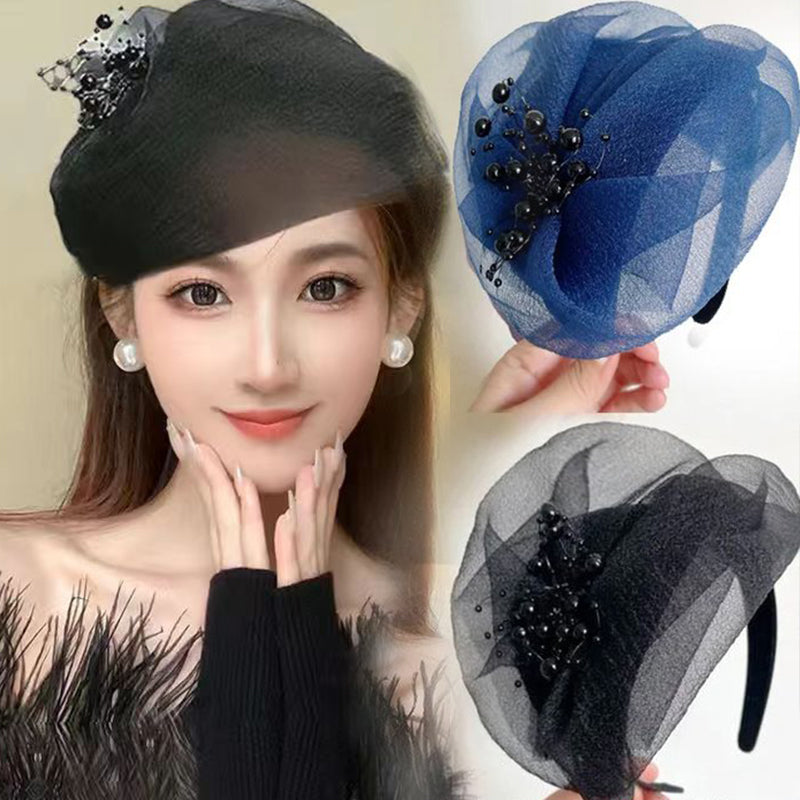 2025 Design nou 🌸 Fascinator cu bentiță vintage din organza