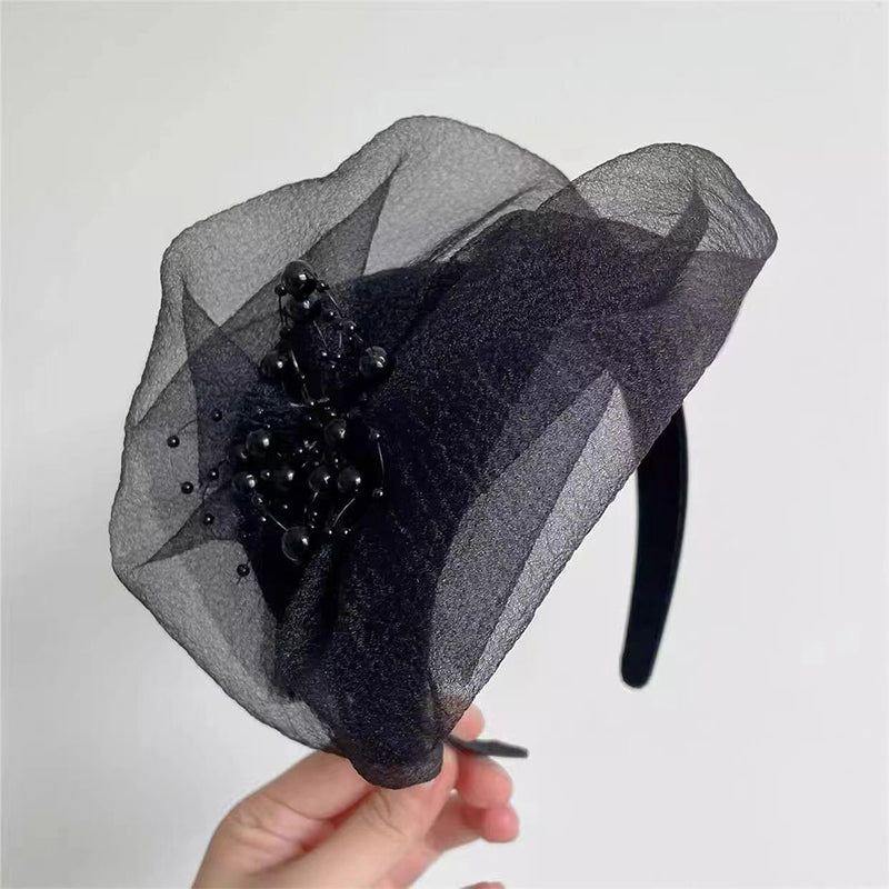 2025 Design nou 🌸 Fascinator cu bentiță vintage din organza