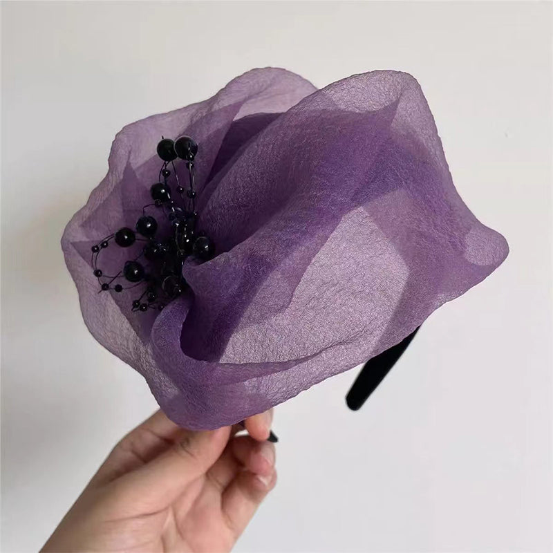 2025 Design nou 🌸 Fascinator cu bentiță vintage din organza