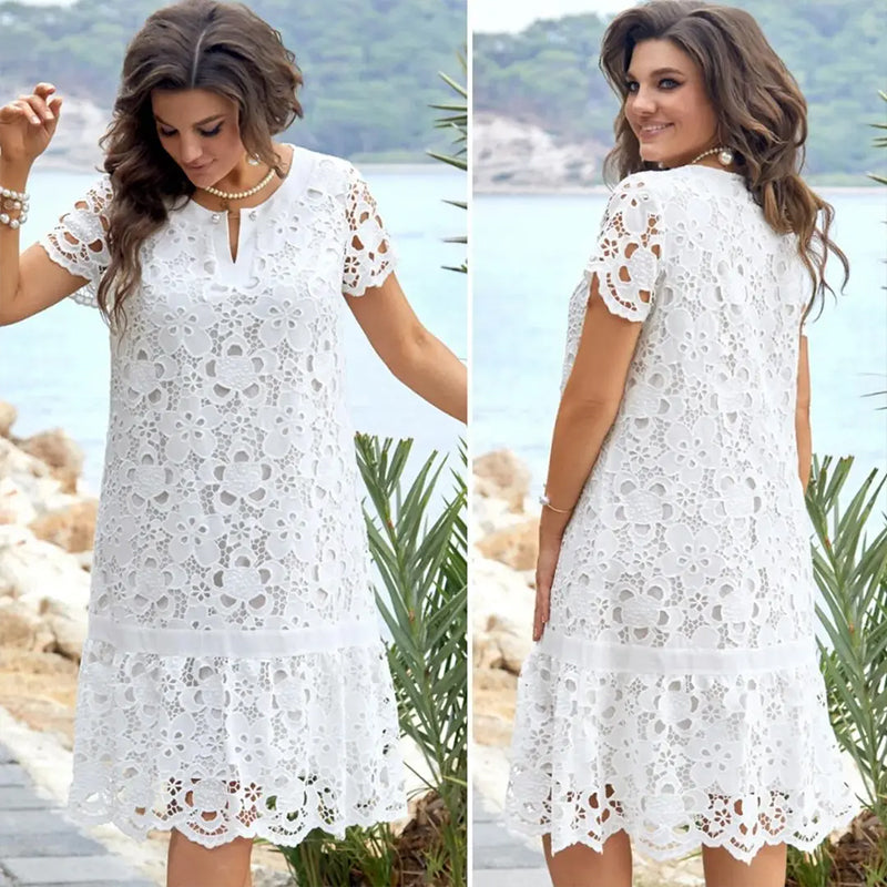 Rochie din Dantela Marime Plus