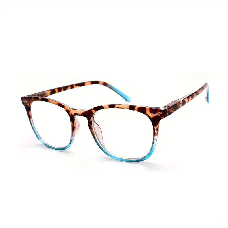 Leopard Gradient albastru Ochelari de prezbiopie