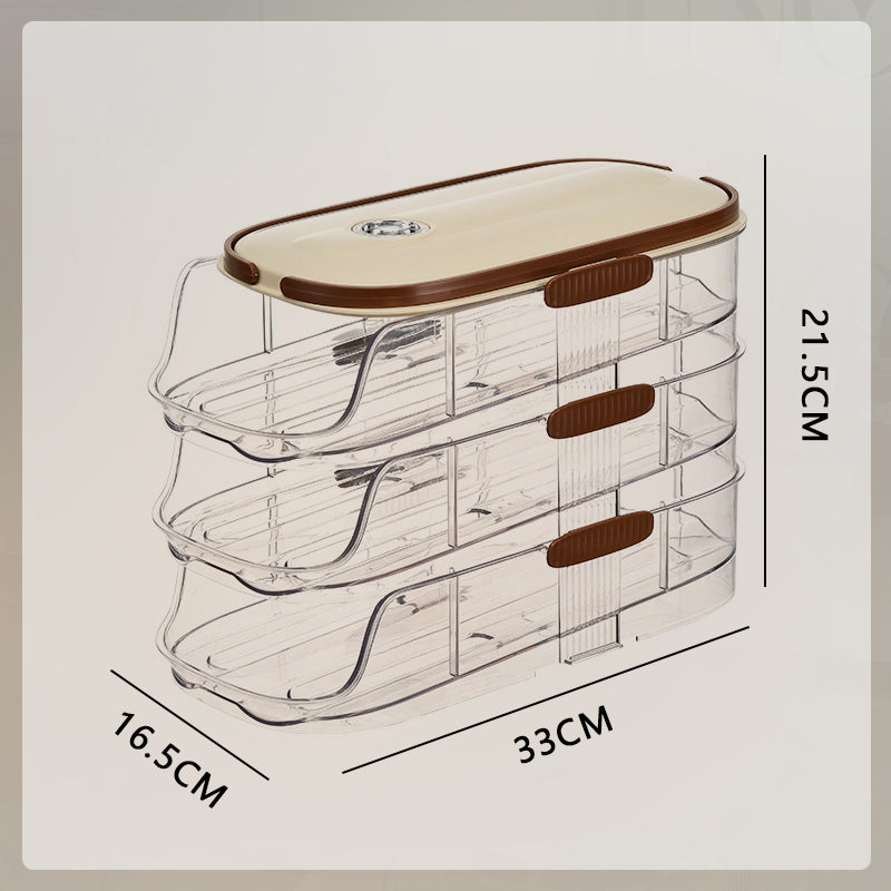 🥚🥚Organizator de ouă de bucătărie curat pentru ușa laterală a frigiderului