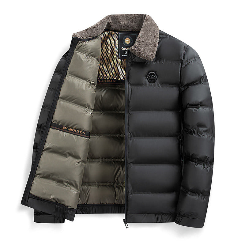 🔥Bărbați cald impermeabil Lapel Padded Jacket