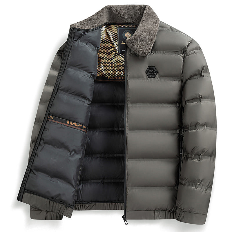 🔥Bărbați cald impermeabil Lapel Padded Jacket