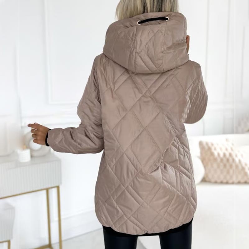 🔥【S-3XL】 Parka Coat la modă pentru femei cu gât înalt și lungime de șold