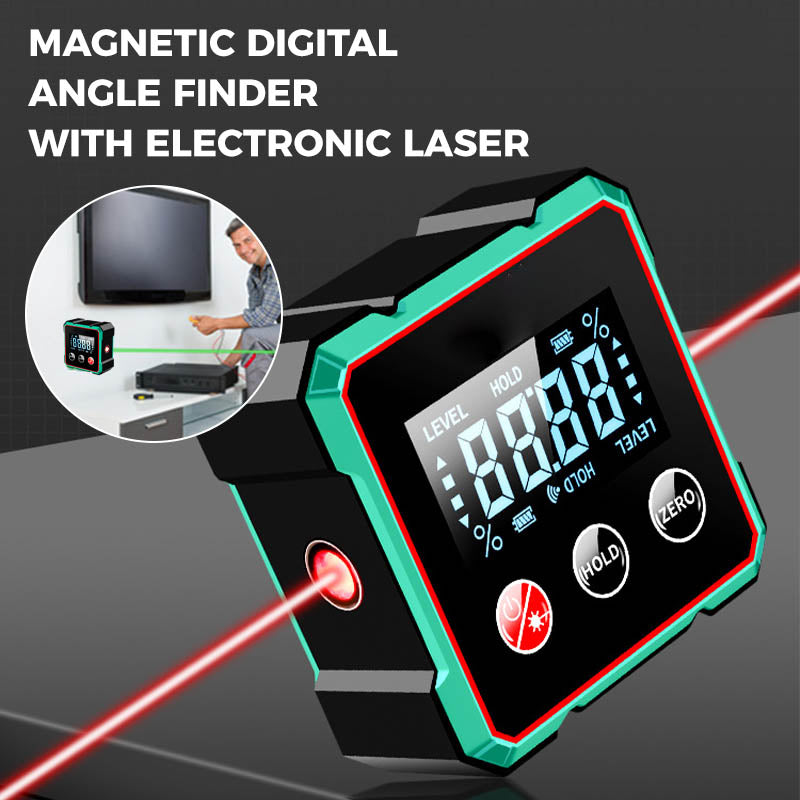 Raportor digital magnetic cu laser electronic