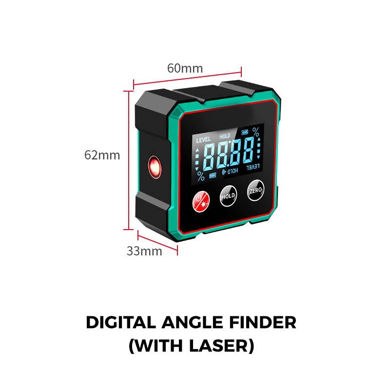 Raportor digital magnetic cu laser electronic